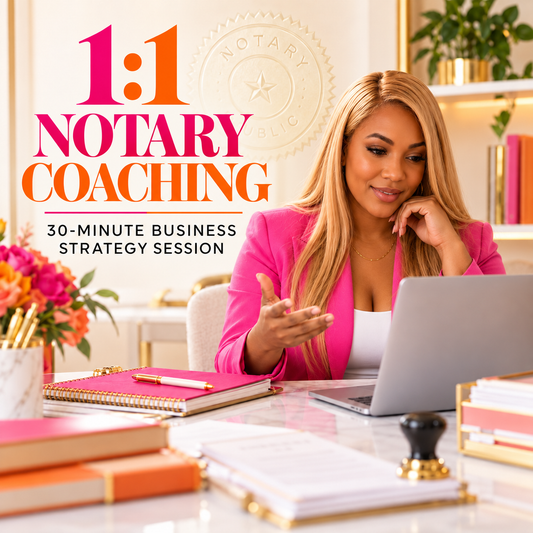 Next - Level Notary 1:1 Coaching call to accelerate your success