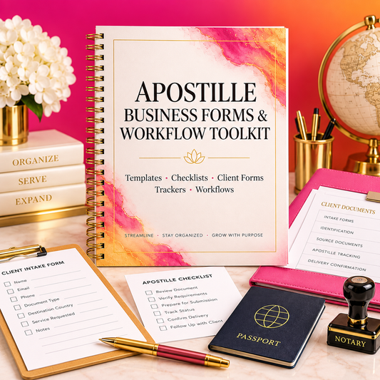 Apostille Business Forms & Workflow Toolkit